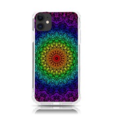 Rainbow Mandala Abstract Pastel Pattern Iphone 11 Tpu Uv Print Case by Grandong