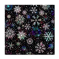 Shiny Winter Snowflake Tile Coaster by Grandong