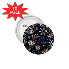 Shiny Winter Snowflake 1 75  Buttons (10 Pack) by Grandong