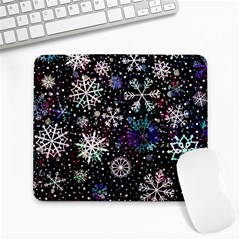 Shiny Winter Snowflake Large Mousepad by Grandong