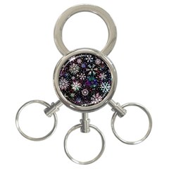 Shiny Winter Snowflake 3-ring Key Chain by Grandong