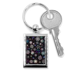 Shiny Winter Snowflake Key Chain (rectangle) by Grandong