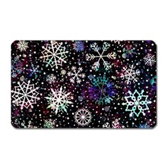 Shiny Winter Snowflake Magnet (rectangular) by Grandong