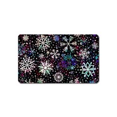 Shiny Winter Snowflake Magnet (name Card) by Grandong