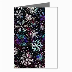 Shiny Winter Snowflake Greeting Card