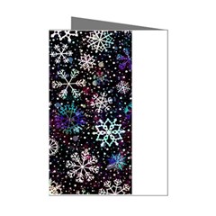 Shiny Winter Snowflake Mini Greeting Cards (pkg Of 8) by Grandong