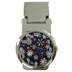 Shiny Winter Snowflake Money Clip Watches by Grandong