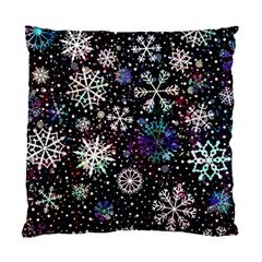 Shiny Winter Snowflake Standard Cushion Case (one Side) by Grandong