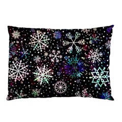 Shiny Winter Snowflake Pillow Case by Grandong