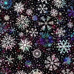 Shiny Winter Snowflake Play Mat (square) by Grandong