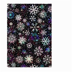 Shiny Winter Snowflake Large Garden Flag (two Sides) by Grandong