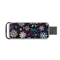 Shiny Winter Snowflake Portable Usb Flash (one Side) by Grandong