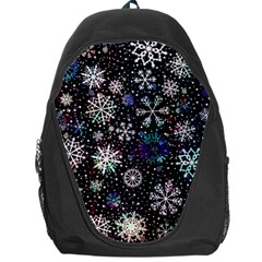 Shiny Winter Snowflake Backpack Bag by Grandong