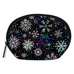 Shiny Winter Snowflake Accessory Pouch (medium) by Grandong