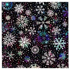 Shiny Winter Snowflake Wooden Puzzle Square by Grandong