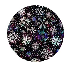 Shiny Winter Snowflake Mini Round Pill Box (pack Of 3) by Grandong