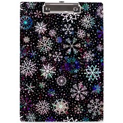 Shiny Winter Snowflake A4 Acrylic Clipboard by Grandong