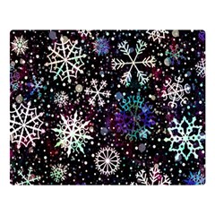 Shiny Winter Snowflake Premium Plush Fleece Blanket (large) by Grandong