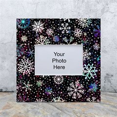 Shiny Winter Snowflake White Box Photo Frame 4  X 6  by Grandong