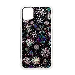 Shiny Winter Snowflake Iphone 11 Tpu Uv Print Case by Grandong