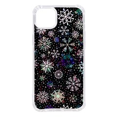 Shiny Winter Snowflake Iphone 14 Plus Tpu Uv Print Case