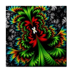 Kaleidoscopic Tropic Tile Coaster by Grandong