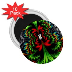 Kaleidoscopic Tropic 2 25  Magnets (10 Pack)  by Grandong