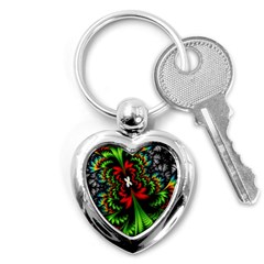 Kaleidoscopic Tropic Key Chain (heart) by Grandong