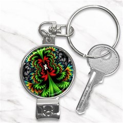 Kaleidoscopic Tropic Nail Clippers Key Chain by Grandong