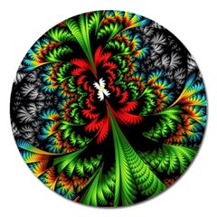 Kaleidoscopic Tropic Magnet 5  (round) by Grandong