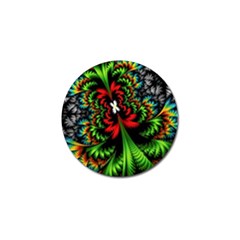 Kaleidoscopic Tropic Golf Ball Marker by Grandong