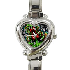 Kaleidoscopic Tropic Heart Italian Charm Watch by Grandong