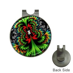 Kaleidoscopic Tropic Hat Clips With Golf Markers by Grandong