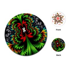 Kaleidoscopic Tropic Playing Cards Single Design (round) by Grandong