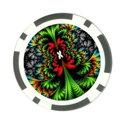 Kaleidoscopic Tropic Poker Chip Card Guard by Grandong