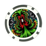 Kaleidoscopic Tropic Poker Chip Card Guard (10 pack) Front