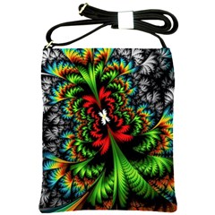 Kaleidoscopic Tropic Shoulder Sling Bag by Grandong