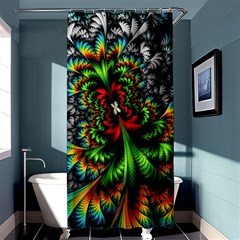 Kaleidoscopic Tropic Shower Curtain 36  X 72  (stall)  by Grandong