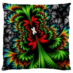 Kaleidoscopic Tropic Standard Premium Plush Fleece Cushion Case (one Side) by Grandong