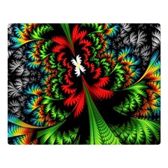 Kaleidoscopic Tropic Two Sides Premium Plush Fleece Blanket (large) by Grandong