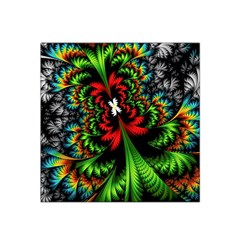 Kaleidoscopic Tropic Satin Bandana Scarf 22  X 22  by Grandong