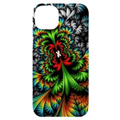 Kaleidoscopic Tropic Iphone 14 Plus Black Uv Print Case by Grandong