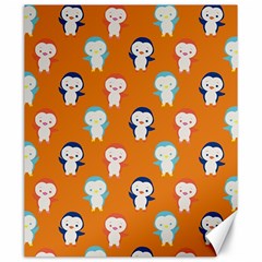 Cute Penguin Funny Pattern Canvas 20  X 24  by Grandong