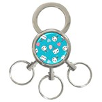 Cat Bunny 3-Ring Key Chain Front