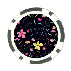 Beautiful Flower Plants Aesthetic Secret Garden Poker Chip Card Guard by Grandong