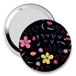 Beautiful Flower Plants Aesthetic Secret Garden 3  Handbag Mirrors Front