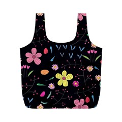 Beautiful Flower Plants Aesthetic Secret Garden Full Print Recycle Bag (m) by Grandong