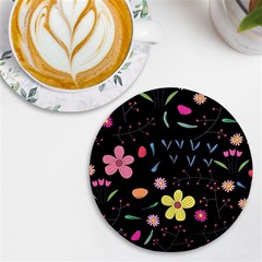 Beautiful Flower Plants Aesthetic Secret Garden Uv Print Round Tile Coaster by Grandong