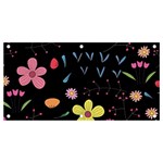 Beautiful Flower Plants Aesthetic Secret Garden Banner and Sign 4  x 2  Front