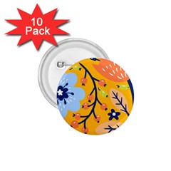 Floral Pattern Adorable Beautiful Aesthetic Secret Garden 1 75  Buttons (10 Pack) by Grandong